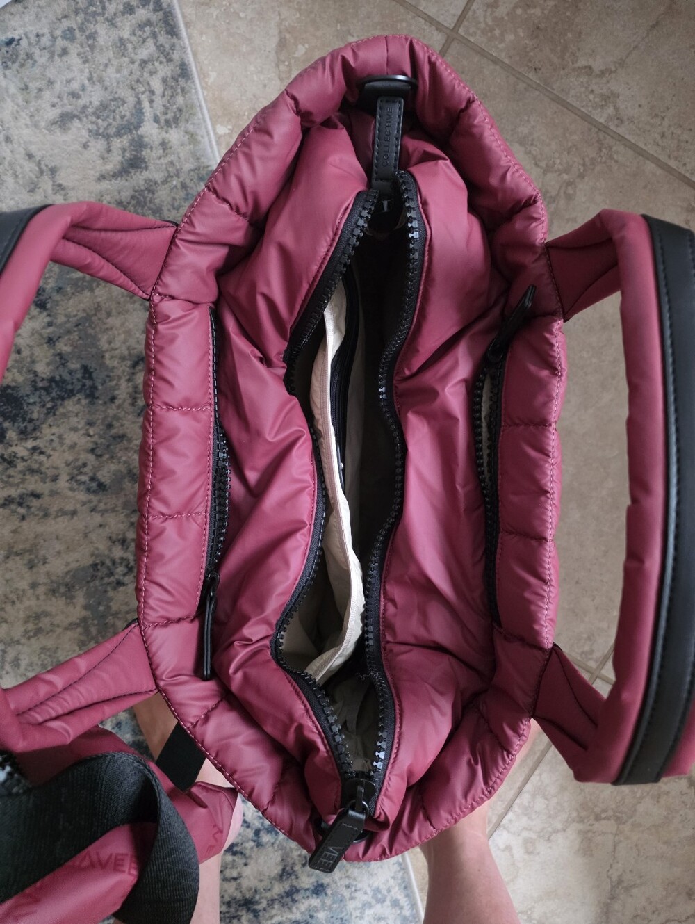 NWOT Vee Collective Porter Tote - Medium Biking Red - Picture 11 of 12